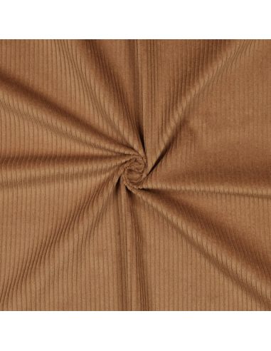 Katoenen ribfluweel - Chocoladekleurig