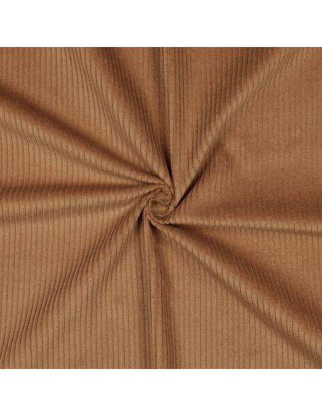 Katoenen ribfluweel - Chocoladekleurig
