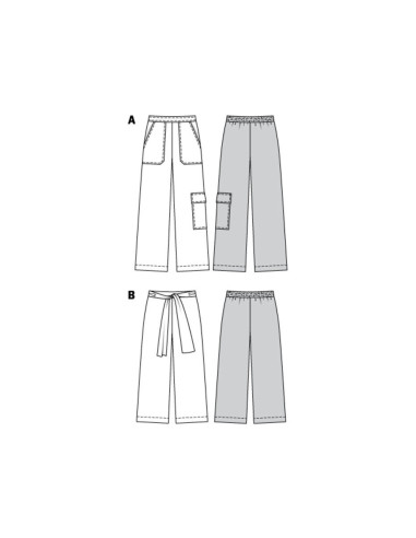 Wijd broekpatroon - Burda 6250