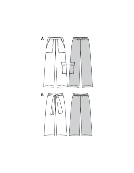 Wijd broekpatroon - Burda 6250