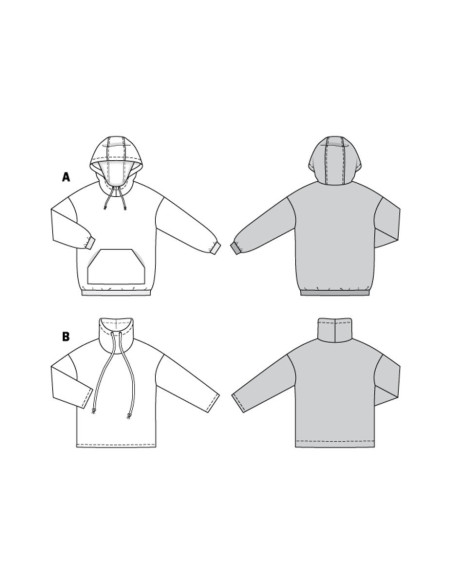 Sweatshirt patroon - Burda 6253