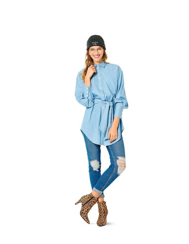 Blouse- en overhemdpatroon - Burda 6263