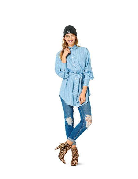 Blouse- en overhemdpatroon - Burda 6263
