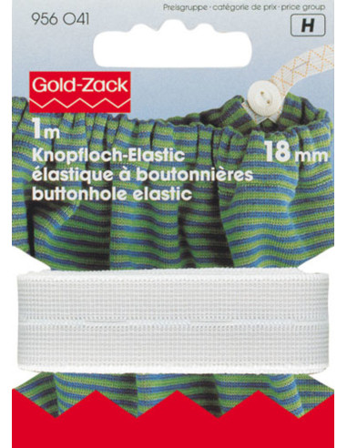 Knopenelastiek 18 mm
