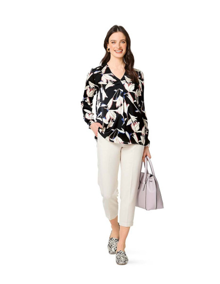 Blousepatroon met V-hals - Burda 6278