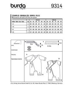 Patroon voor onesie - Burda 9314 2