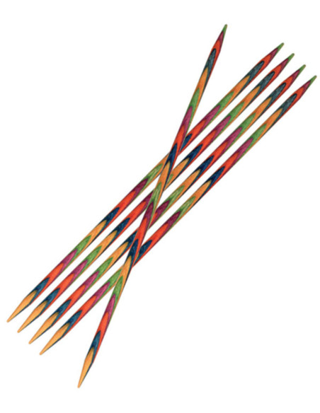 Dubbele puntige naalden hout Symfonie KnitPro