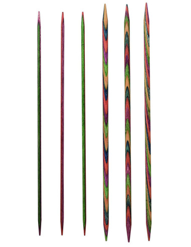 Dubbele puntige naalden hout Symfonie KnitPro