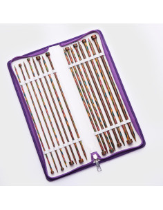 Symfonie KnitPro rechte houten breinaalden set