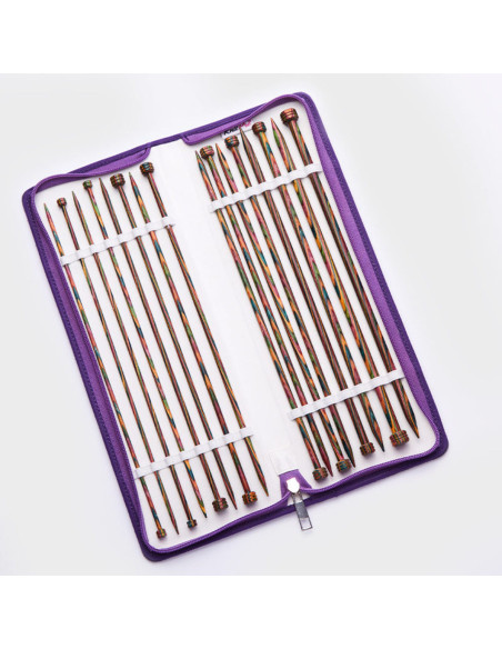 Symfonie KnitPro rechte houten breinaalden set