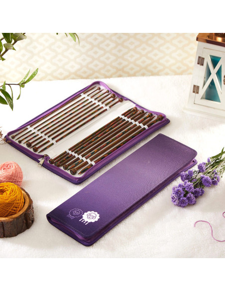 Symfonie KnitPro rechte houten breinaalden set