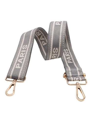 Sangle de sac avec mousquetons Paris - Gris