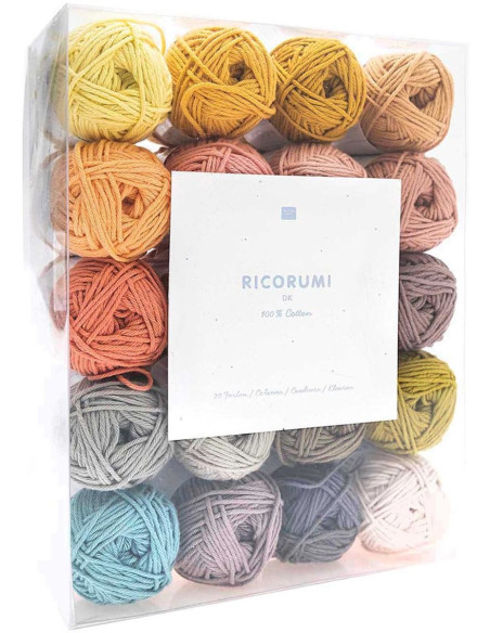 Set van 20 Ricorumi katoengaren bollen - Limited