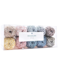 Set van 10 bollen Ricorumi Spray katoen