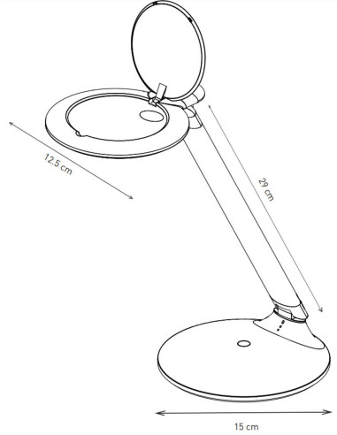 Oplaadbare loeplamp Halo Go Daylight