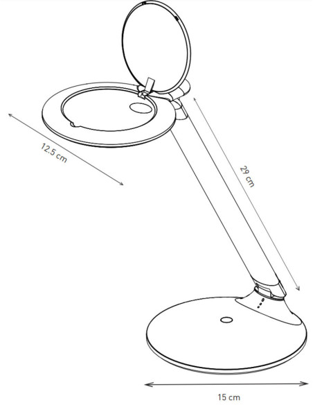 Oplaadbare loeplamp Halo Go Daylight