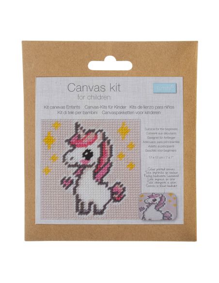 Kit canevas enfant - Licorne
