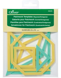 Patchwork sjablonen - Vierkant en achthoek