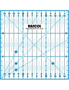 Rascol patchwork liniaal 15 x 15 cm