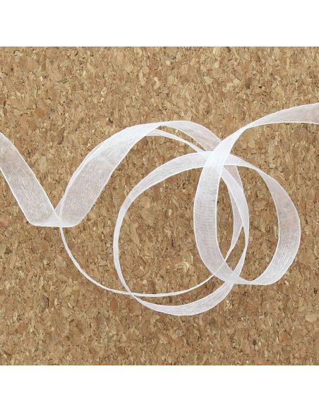 Ruban organza - Blanc