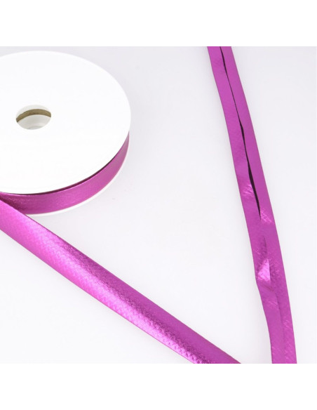 Lamé biais metallic - Fuchsia