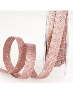 Metallisch keperband - Roze