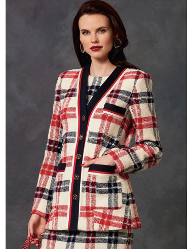 Jas, jurk en rok patroon - Vogue 1643