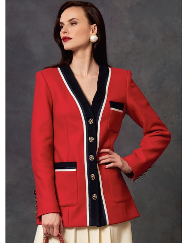 Jas, jurk en rok patroon - Vogue 1643