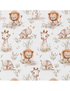 Tissu popeline de coton - Melte blanc 2