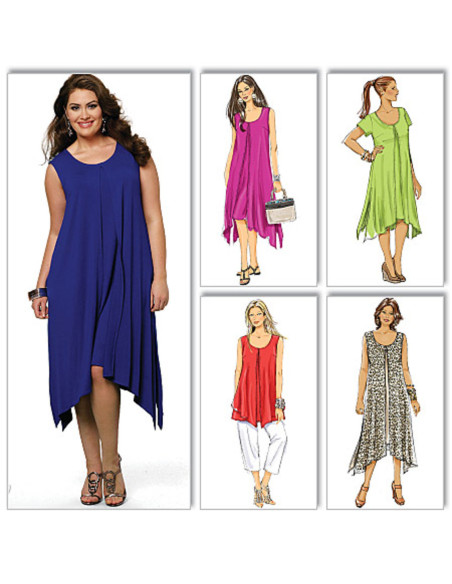 Patroon voor top, jurk en broek - Butterick 5655