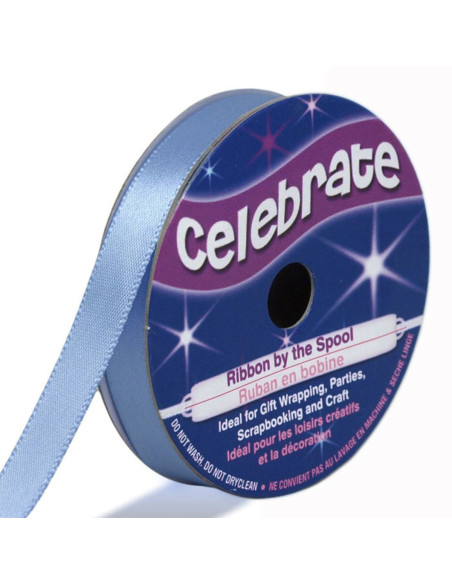 Celebrate satijnen lint blauw - 9 mm x 6 meter