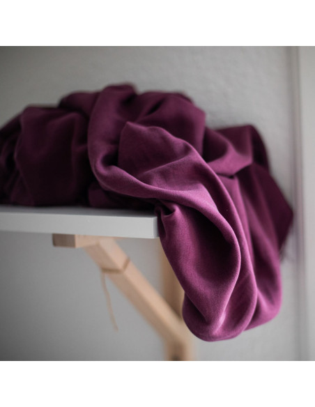 Tencel crêpe stof - Bordeaux