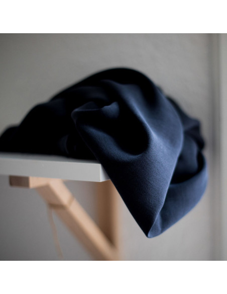 Tencel crêpe stof - Zwart