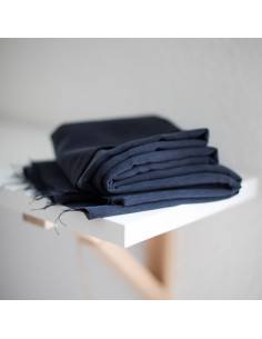 Tencel crêpe stof - Zwart 2