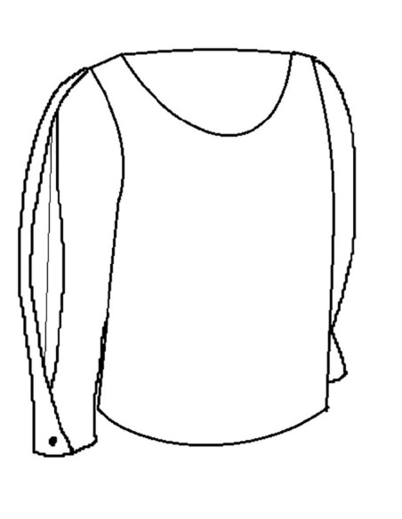 Jurkpatroon, top Niki - Maison Fauve