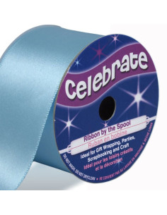 Satijnen lint Celebrate lichtblauw - 38 mm x 4 meter