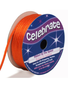 Ratstaartkoord Celebrate oranje - 2 mm x 10 meter