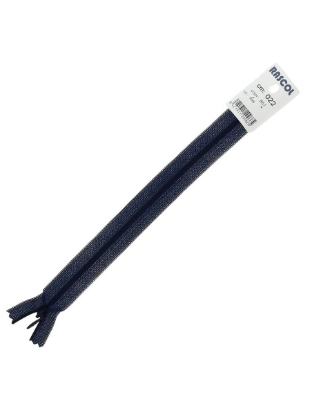 Onzichtbare sluiting Rascol - Marineblauw