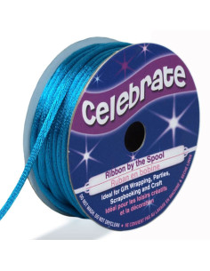 Ratstaartkoord Celebrate turquoiseblauw - 2 mm x 10 meter