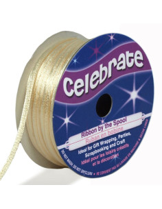 Ratstaartkoord Celebrate crème - 2 mm x 10 meter