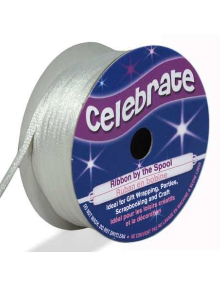 Ratstaartkoord Celebrate wit - 2 mm x 10 meter