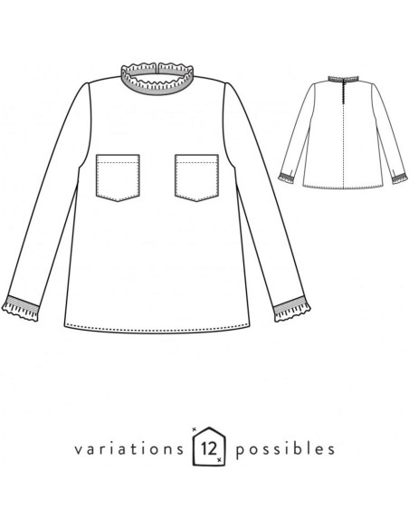 Blousepatroon Passion - Atelier Scämmit