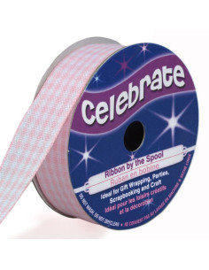 Vichy lint Celebrate roze - 15 mm x 4 meter