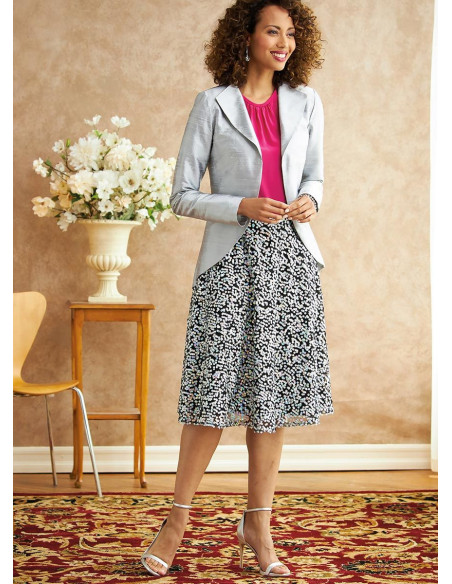 Jas, jurk, top, rok en broek patroon - Butterick 6718