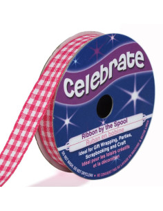 Vichy lint Celebrate fuchsia - 9 mm x 5 meter