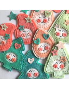 Kawaii kerst viltpakket