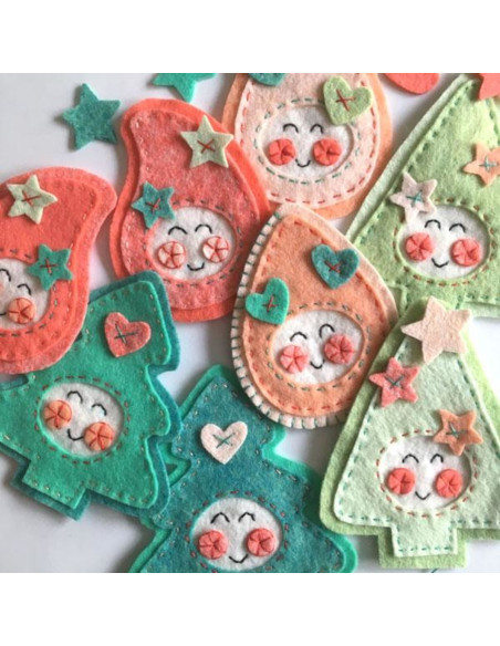 Kawaii kerst viltpakket