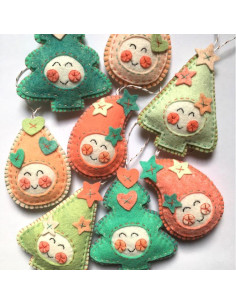 Kawaii kerst viltpakket 2