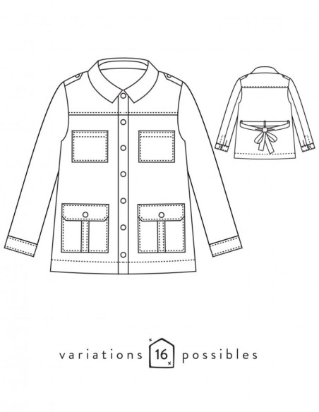 Tempo jas patroon - Atelier Scämmit