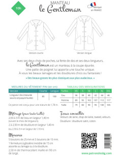 Gentleman jas patroon - Les BG 2